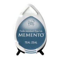 Inktkussen Memento Dew drops Teal Zeal (1 st) [MD-000-602]