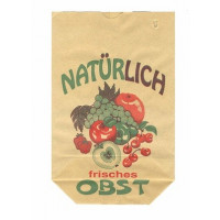 Kreuzbodenbeutel mit Obstdruck - 60 grs (Inhalt 2 kg) 22,5x31 cm (100 Stück) [PAK2231B]