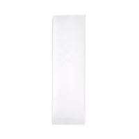 Koffiezakjes Mat Wit met Ventiel 8x6x26 cm 285 gram (50 stuks) [SGC1WM]