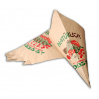 Puntzakken met Fruitopdruk 31cm - 60 grs Kwaliteit | Inhoud 750 gram (100 stuks) [PAS31B]