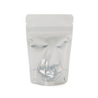 Stazakken Transparant/Wit 10,2x6x15,2cm | 57 gram (100 stuks) [ZBGW2]