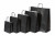 Draagtassen Papier Zwart 22+10x31cm Kraft Papier 90 grams (50 stuks) [PAM2231BK]