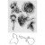 Clear stamps and cutting dies, size 4-6.5 cm, 1 pack [HOB-117483]