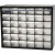 Opbergsysteem, afm 33x40,7x14,1 cm, gatgrootte 60x50 mm, PC 36, 1set [HOB-13307]