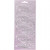 Stickers, vel 10x23 cm, zilver, perlemor pink, veren, 1vel [HOB-170192]