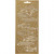 Stickers, vel 10x23 cm, goud, vissen, 1vel [HOB-170230]