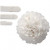 Pompon van papier, wit, d: 20+24+30 cm,  16 gr, 3div [HOB-20471]