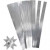 Vlechtstroken, b: 10 mm, d: 4,5 cm, zilver, 100stroken, l: 45 cm [HOB-20714]