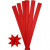 Vlechtstroken, b: 25 mm, d: 11,5 cm, rood, 100stroken, l: 73 cm [HOB-20718]