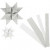Papieren vlechtstroken, b: 15+25 mm, d: 6,5+11,5 cm, wit, glitter en glanzend, 40stroken, l: 44+78 cm [HOB-20774]