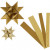 Papieren vlechtstroken, b: 15+25 mm, d: 6,5+11,5 cm, goud, glitter en glanzend, 40stroken, l: 44+78 cm [HOB-20776]