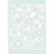 Lace Patterned cardboard, sheet 10.5x15 cm, 200 g, 10 pcs, light blue [HOB-216918]