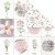 Design papier, vel 30,5x30,5 cm,  180 gr, , bloemen, 5vellen [HOB-22527]