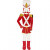 Nutcracker, H: 110 cm, W: 30 cm, 1 pc, white, gold, red [HOB-22593]