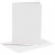 Kaarten en enveloppen, afmeting kaart 10,5x15 cm, afmeting envelop 11,5x16,5 cm, wit, 6sets [HOB-23010]