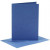Kaarten en enveloppen, afmeting kaart 10,5x15 cm, afmeting envelop 11,5x16,5 cm, blauw, 6sets [HOB-23014]