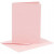 Kaarten en enveloppen, afmeting kaart 10,5x15 cm, afmeting envelop 11,5x16,5 cm, roze, 6sets [HOB-23016]