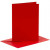 Kaarten en enveloppen, afmeting kaart 10,5x15 cm, afmeting envelop 11,5x16,5 cm, rood, 6sets [HOB-23019]