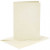 Kaarten en enveloppen, afmeting kaart 10,5x15 cm, afmeting envelop 11,5x16,5 cm, off-white, parelmoer, 4sets [HOB-23032]