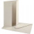 Parelmoer kaart & envelop, off-white, afmeting kaart 10,5x15 cm, afmeting envelop 11,5x16,5 cm, 10sets, 230 gr [HOB-23045]