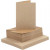 Kaarten en enveloppen, afmeting kaart 10,5x15 cm, afmeting envelop 11,5x16,5 cm, naturel, 50sets [HOB-23113]