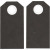 Cadeaulabels, zwart, afm 6x3 cm,  250 gr, 20stuks [HOB-234002]
