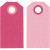 Cadeaulabels, roze, afm 6x3 cm,  250 gr, 20stuks [HOB-234009]