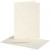 Kaarten & Enveloppen, afmeting kaart 10,5x15 cm, afmeting envelop 11,5x16,5 cm, off-white, 10sets [HOB-23708]