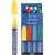 Poster Hobby Marker, lijndikte: 3 mm, blauw, groen, geel, rood, 4stuks [HOB-25048]