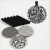Design ornamenten, d: 8,5 cm,  180 gr, 6div [HOB-25173]