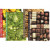 Decoupage papier, vel 25x35 cm,  17 gr, bruin, groen, geel, food, 8div vellen [HOB-254910]