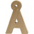 Letter, klein, Å, h: 10 cm, dikte 2 cm, 1stuk [HOB-26596]