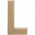 Letter, groot, L, h: 20,3 cm, b: 11,4 cm, 1stuk, dikte 2,5 cm [HOB-26611]