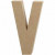 Letter, groot, V, h: 20,5 cm, b: 11,5 cm, 1stuk, dikte 2,5 cm [HOB-26621]
