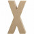 Letter, groot, X, h: 20,2 cm, b: 10,5 cm, 1stuk, dikte 2,5 cm [HOB-26623]