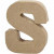 Letter, klein, S, h: 10 cm, dikte 1,7 cm, 1stuk, b: 8 cm [HOB-26657]