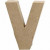 Letter, klein, V, h: 10 cm, dikte 1,7 cm, 1stuk, b: 8 cm [HOB-26660]