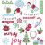 Stickers, afm 55-110 mm,  250 gr, kerstmis, 48stuks [HOB-27077]