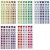 Mozaiek stickers, d: 8-14 mm, vel 11x16,5 cm, diverse kleuren, 10vellen [HOB-28253]
