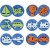Foam stempels, d: 7,5 cm, dikte 2,5 cm, transport, 6div [HOB-28556]