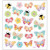 Stickers, vel 15x16,5 cm,  24 stuk, vlinders en lieveheersbeestjes, 1vel [HOB-29075]