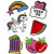 Soft Stickers , vel 12,2x17,75 cm, Keep on, 1vel [HOB-29091]