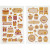Stickers, vel 10x16 cm, verjaardag en cupcakes, 4vellen [HOB-29103]