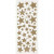 Glitter stickers, vel 10x24 cm, circa 110 stuk, goud, sterren, 2vellen [HOB-29110]