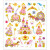 Stickers, vel 15x16,5 cm, circa 32 stuk, feeën wereld, 1vel [HOB-29131]