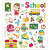 Stickers, vel 15x16,5 cm, circa 32 stuk, school, 1vel [HOB-29176]