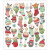 Stickers, vel 15x16,5 cm, circa 33 stuk, dieren, 1vel [HOB-29183]