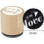 Houten stempel, d: 30 mm, h: 35 mm, with love , 1stuk [HOB-32362]