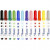 Stiften, lijndikte: 1-3 mm, d: 5 mm, diverse kleuren, 12stuks [HOB-37291]