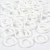 Plastic ring, buitenmaat 15 mm, binnenmaat 11 mm, wit, 50stuks, dikte 2 mm [HOB-41257]